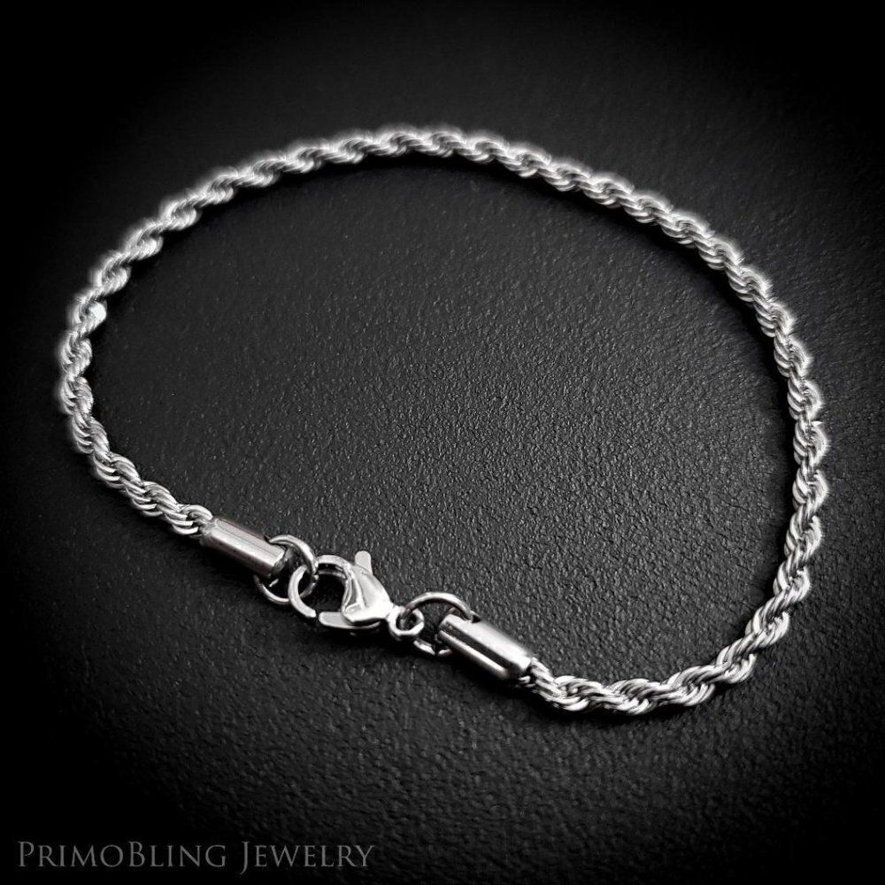 Stainless Steel Rope Bracelet  - Picture 2 of 2